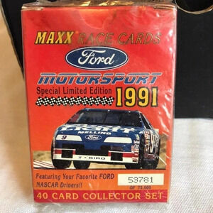 Vintage Ford Maxx Race Cards 1991 40 pieces card collector Set